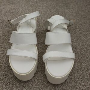 Nasty Gal Cleated Strappy Block Heel Platform Sandals